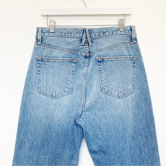 SLVRLAKE London Jeans High Rise Light Wash Wide Straight Leg SIZE 30 - Picture 5 of 8